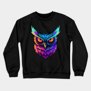 Beautiful Owl Halloween Magical Spooky Crewneck Sweatshirt